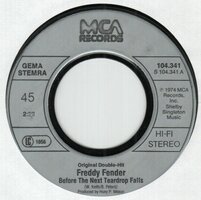 Freddy Fender - Before the next teardrops fall + Wasted days (Vinylsingle)
