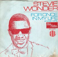 Stevie Wonder - For once in my life + Angie girl (Vinylsingle)