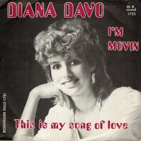 Diana Davo - I'm Movin + This Is My Song Of Love (Vinylsingle)