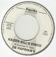 De Paprika's - Keizer Bill's Disco + Unknown (Vinylsingle)