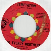 Everly Brothers - Temptation + Stick with me baby (Vinylsingle)