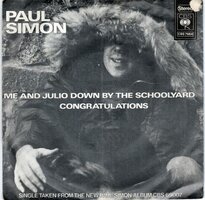 Paul Simon - Me and Julio down by the schoolyard + Congratulations (Vinylsingle)