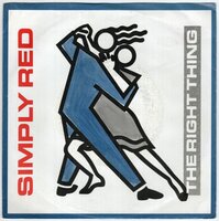 Simply Red - The right thing + There's a light (Vinylsingle)