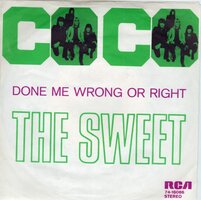 Sweet - Co co + Done me wrong all right (Vinylsingle)