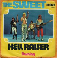Sweet - Hell raiser + Burning (Vinylsingle)