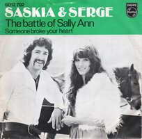Saskia &amp; Serge - The battle of Sally Ann + Someone broke your heart (Vinylsingle)