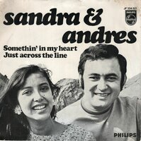 Sandra &amp; Andres - Somethin' in my heart + Just across the line (Vinylsingle)