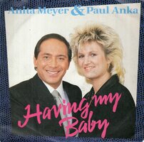 Anita Meyer &amp; Paul Anka - Having my baby + It hurts to see you cry (Vinylsingle)