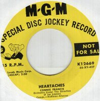 Connie Francis - Heartaches  +  I Miss You So (Vinylsingle)