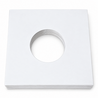 White Cardboard Sleeves for 7" Vinylsingles - 20 pieces