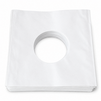White Paper Sleeves (Standard Quality) for 7" Vinylsingles - 100 pieces