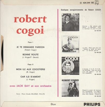 Robert Cogoi - Je Te Demande Pardon (EP) (Vinylsingle)