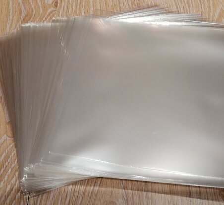 Bright Plastic Outersleeves for 7" Vinylsingles (100my) - 100 pieces