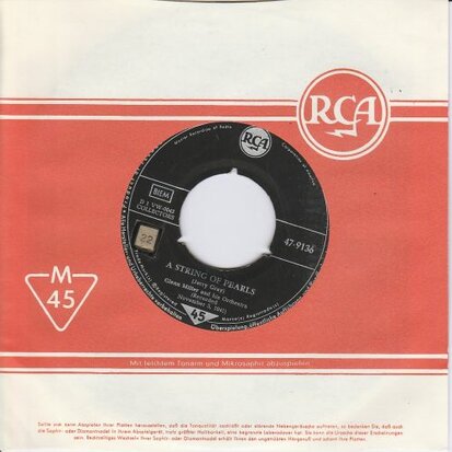 Glenn Miller - A String Of Pearls + Little Brown Jug (Vinylsingle)