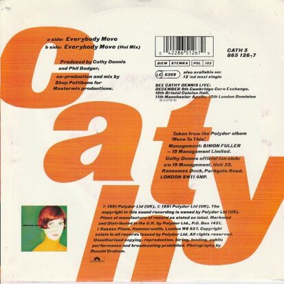 Cathy Dennis - Everybody move + (hot mix) (Vinylsingle)