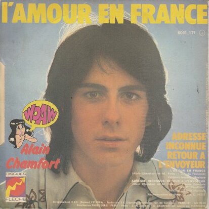 Alain Chamfort - L'amour En France + Adresse Inconnue, Retour A L'envoyeur (Vinylsingle)