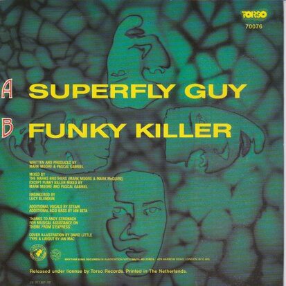 S Express - Superfly guy + Funky killer (Vinylsingle)