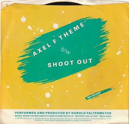 Harold Faltermeyer - Axel F + Shoot out (Vinylsingle)