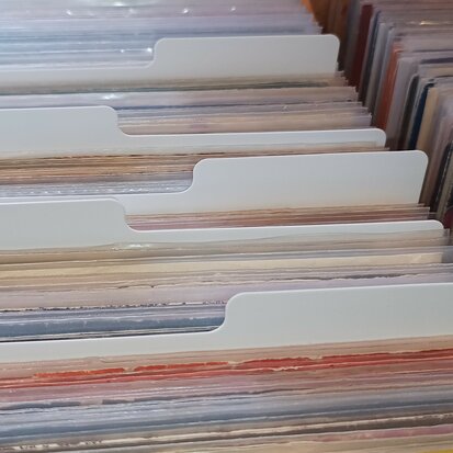 Vinylsingle Dividers White - 20 pieces