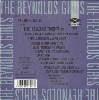 Reynolds Girls - I's rather jack + (instr.) (Vinylsingle)