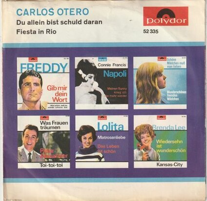 Carlos Otero - Du alleein bist schuld daran + Fiesta in Rio (Vinylsingle)