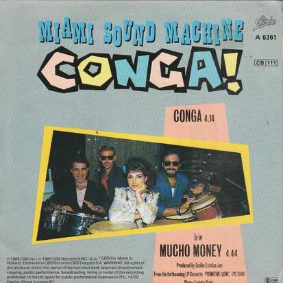 Gloria Estefan - Conga + Mucho Money (Vinylsingle)