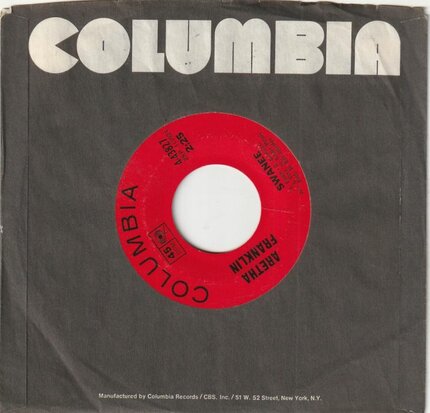 Aretha Franklin - Cry Like A Baby + Swanee (Vinylsingle)