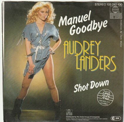 Audrey Landers - Manuel goodbye + Shot down (Vinylsingle)