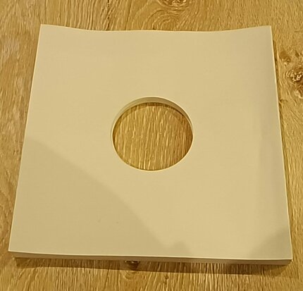 White Paper Sleeves with inner foil for 10" Vinyl/78RPM Records - 100 pieces