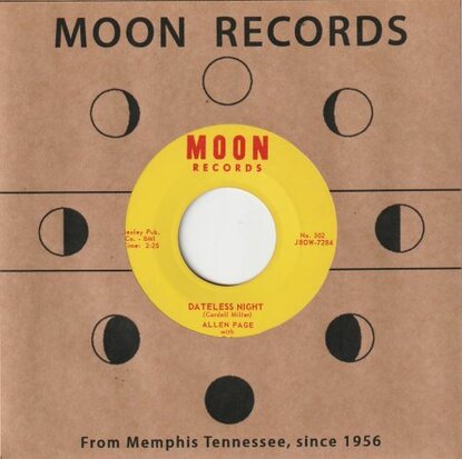 Allen Page With The Deltones - Dateless Night + I Wish You Were Listening (Vinylsingle)