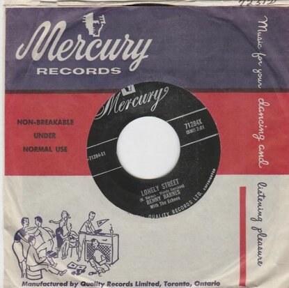 Benny Barnes - Moon Over My Shoulder + Lonely Street (Vinylsingle)