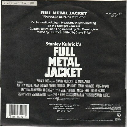 Abigail Mead - Full metal jacket + Fly by night (Vinylsingle)