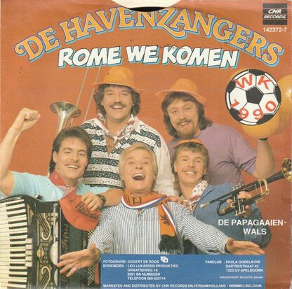Havenzangers - Rome we komen + De papagaaienwals (Vinylsingle)
