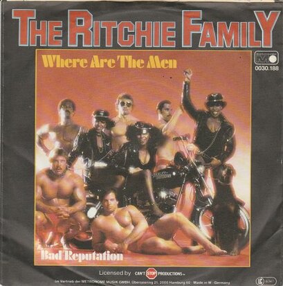 Ritchie Family - Were all the men + Bad reputation (Vinylsingle)