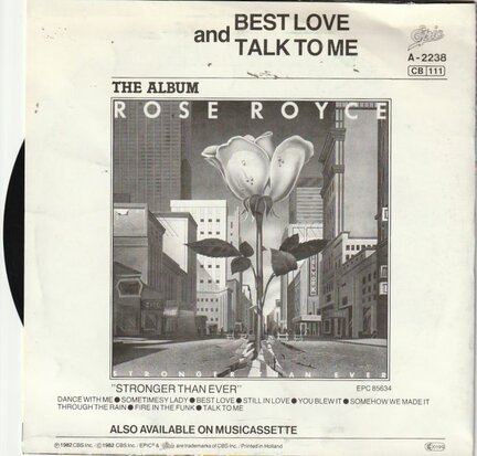 Rose Royce - Best love + Talk to me (Vinylsingle)
