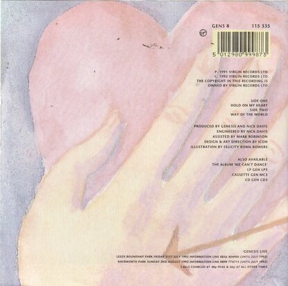 Genesis - Hold on my heart + Way of the world (Vinylsingle)
