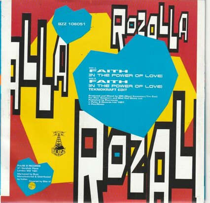 Rozalla - Faith + (teknokraft edit) (Vinylsingle)