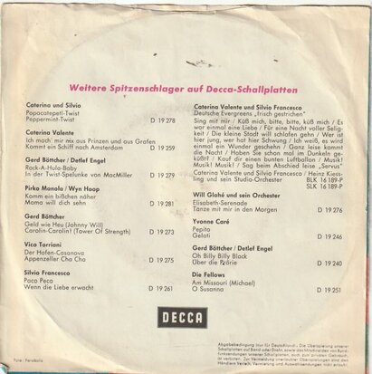 Caterina Valente - Mein Ideal + Es War Einmal Eine Liebe (Vinylsingle)
