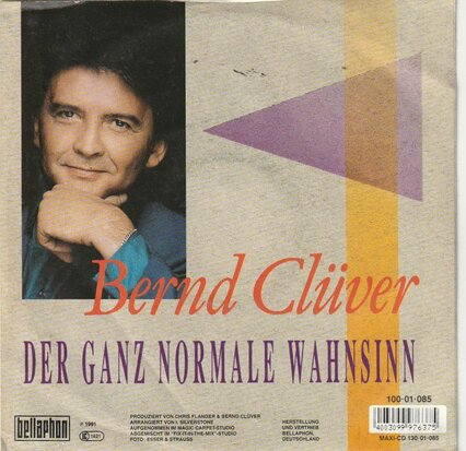 Bernd Cluver - Der ganz normale wahnsinn + Jeder willdoch jemand nur fur sich (Vinylsingle)