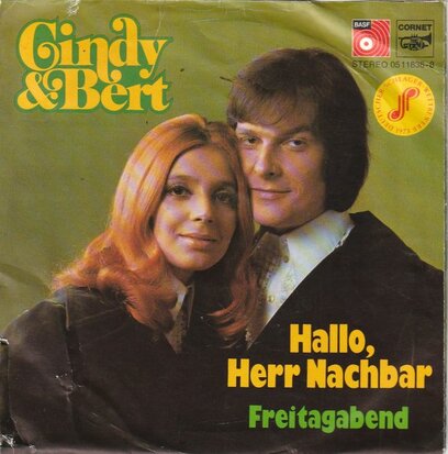 Cindy & Bert - Freitagabend + Hallo, Herr Nachbar (Vinylsingle)