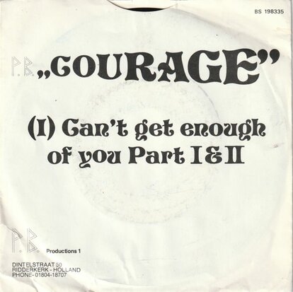 Gourage - Can't Get Enough Of You Part I & II + (II) (Vinylsingle)