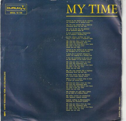 Ann Steel - My Time + Southafternoon (Vinylsingle)