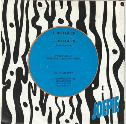 X-Kid - Oeh La La + (Instrumental) (Vinylsingle)