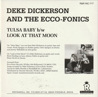 Deke Dickerson - Tulsa Baby + Look At That Moon (Vinylsingle)