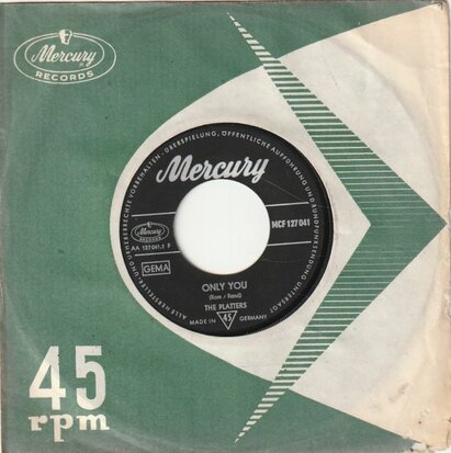 Platters - Only You + The Great pretender (Vinylsingle)
