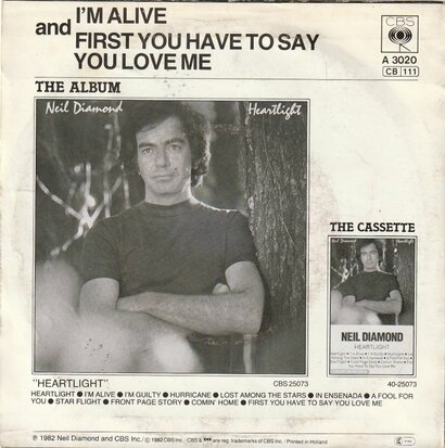 Neil Diamond - I'm alive + Lost among the stars (Vinylsingle)
