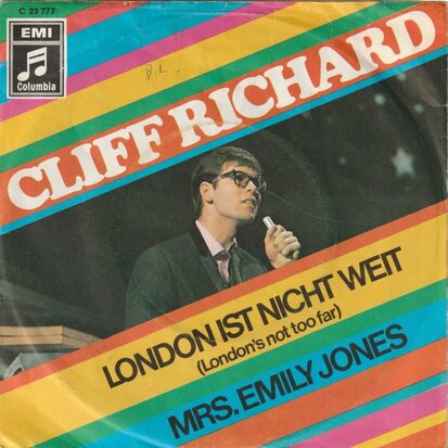 Cliff Richard - London ist nicht weit + Mrs. Emily Jones (Vinylsingle)