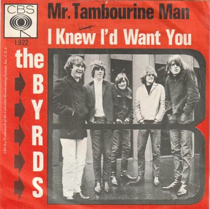 Byrds - Mr. Tambourine man + I knew I'd want you (Vinylsingle)