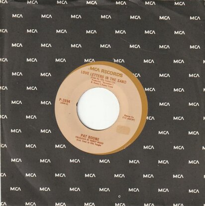Pat Boone - Love letters in the sand + A wonderful time up (Vinylsingle)