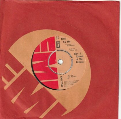 Billy J. Kramer & Dakota's - Little children + Bad to me (Vinylsingle)